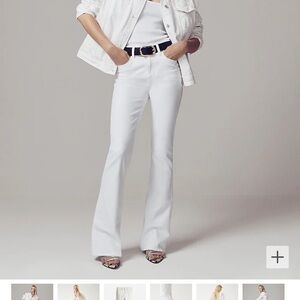 Jcrew Skinny flare jean in white wash NWT